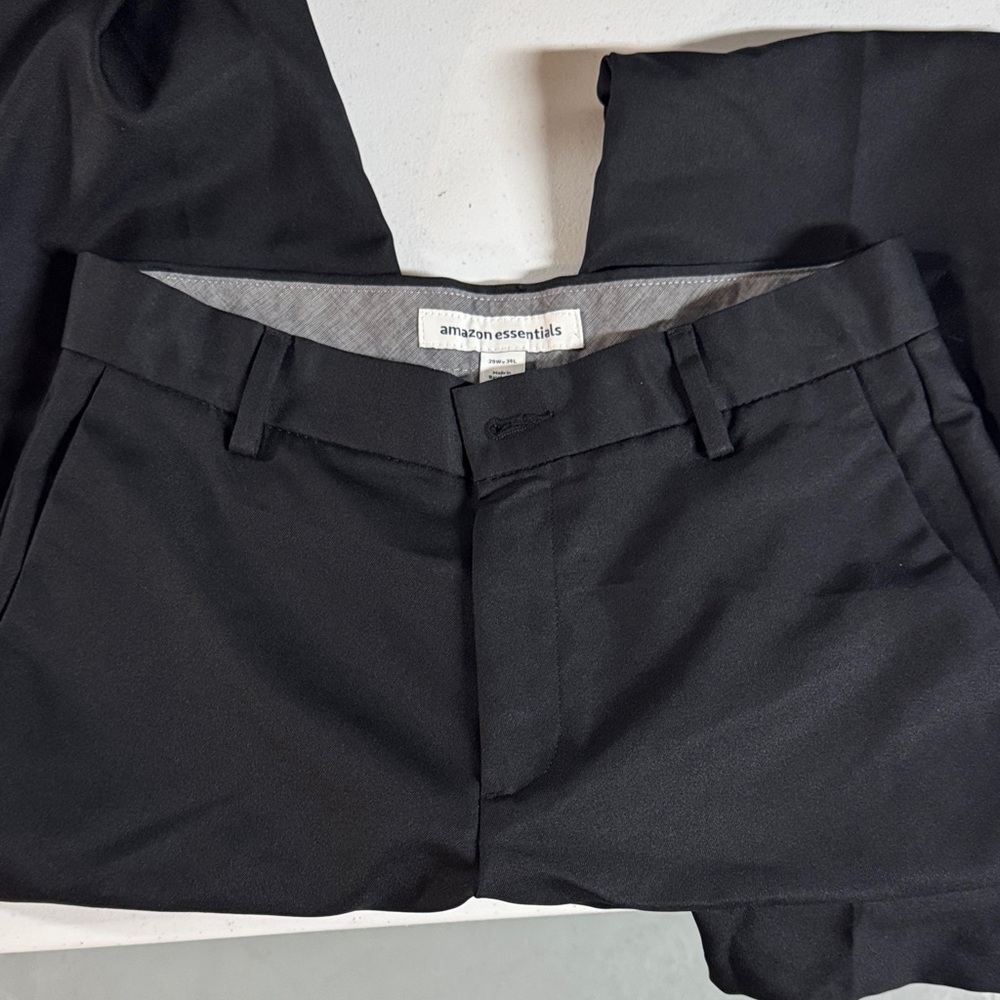 Amazon Essentials Classic Black Trousers
